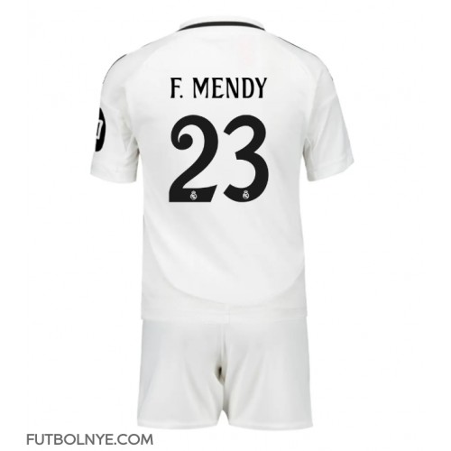 Camiseta Real Madrid Ferland Mendy #23 Primera Equipación para niños 2024-25 manga corta (+ pantalones cortos)